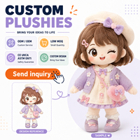 Peluche personnalisée en coton de joueur de tennis, cadeau promotionnel avec rembourrage en coton PP, certifiée CE, tailles unisexes personnalisées pour tous les âges