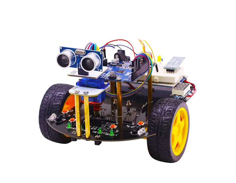 Starter kit programmabile Yahboom e smart <span class=keywords><strong>robot</strong></span> 2 in1 per ar-duinos R3 compatibile con Scratch3.0