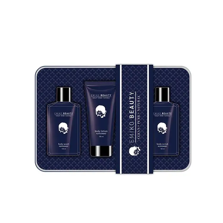 Man Merk Koreaanse Custom Lab Body Lotion Shampoo Bad Kit Private Label Spa Gift Huidverzorging Set Met Product