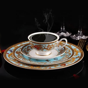 Best Selling 4pcs European Luxury Living Room Sets Home Decor Porcelain Dinnerware Sets - Product Image 1