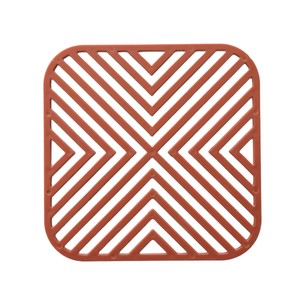 Oval TPR Heat Insulation Mat For Kitchen Use Modern Design Solid Color Placemat Bowl Pot Protector - Product Image 4