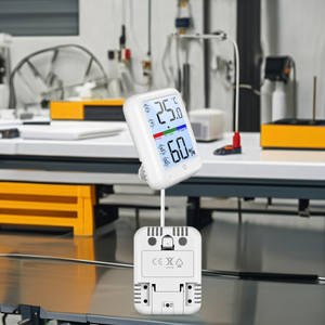 Trong Nhà Kỹ thuật số ABS Nhiệt kế ẩm kế độ ẩm thoải mái chỉ số nhiệt độ màn hình Nhà Văn phòng khách sạn nhà kính OEM - Product Image 4