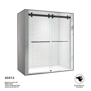 SUMI-puerta de ducha deslizante de vidrio templado, sistema de puerta de ducha sin marco, <span class=keywords><strong>mampara</strong></span> de ducha - Product Image 2