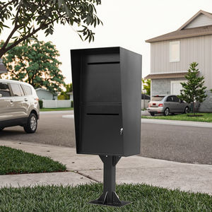 Boîte <span class=keywords><strong>aux</strong></span> <span class=keywords><strong>lettres</strong></span> en métal antirouille à <span class=keywords><strong>2</strong></span> <span class=keywords><strong>portes</strong></span> CHNSMLIE, grande capacité pour colis et <span class=keywords><strong>lettres</strong></span>, durable, antivol, étanche, pour service postal et appartement - Product Image 1