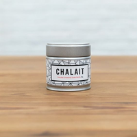 Vente en gros personnalisé 30*30mm hermétique 60g matcha café et thé 40g réutilisable avec bouchons intérieurs et couvercles boîtes rondes en métal