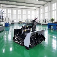 Mesin Pembersih Salju Otomatis, Robot Pembersih Salju dengan Remote Control, dan Mesin Pembersih Salju Beroda Rantai untuk Pembersihan Salju di Jalan