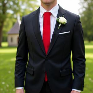 Corbatas para novio, 80 piezas de colores surtidos, 100% poliéster, corbatas formales para boda, estilo genérico, diseño sencillo, talla adulto - Product Image 2