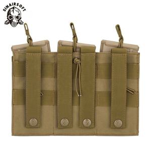 Bolsa Táctica Molle de Nylon con Triple Compartimento Abierto para Cargadores 223/5.56mm - Product Image 4