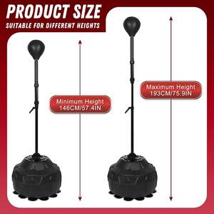 Bola de Entrenamiento de Boxeo Profesional, Resistente y Autónoma, de 100 lb, Rellena de Acero, PU, PVC y EPE, con Rotación de <span class=keywords><strong>360</strong></span> Grados - Product Image 3