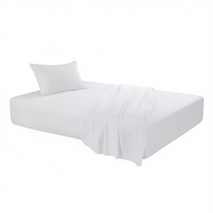 Juego de Sábanas Individuales de Microfibra, Textura Suave, Color Sólido, Ropa de Cama para el Hogar, Estilo Simple - Product Image 1