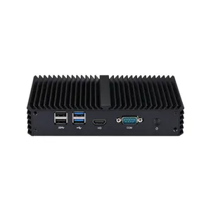 Qotom dc 12v 4 ethernet portas barebone, industrial x86 micro computador fogos de artifício baratos fanless linux roteador mini pc