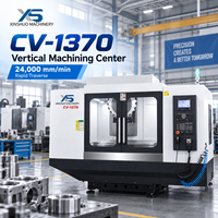 Centre d'usinage vertical CNC CV-1370 3 axes BT50, commande FANUC, positionnement 0,012 mm, charge de table 1000 kg, machine VMC CNC