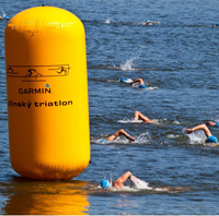 Logo personnalisé Bouée Gonflable Piscine d'Eau Marqueur de Course Flottant Pyramide Bouées Aériennes Marquage de Triathlon de Natation pour Événements de Course