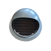 Sortie d'air extérieur DN150 pour registres et grilles étanches à la pluie ronds et sphériques en acier inoxydable