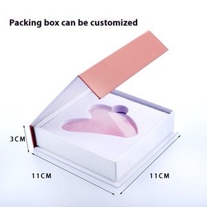 En gros Naturel En Forme De Coeur Cristal Gua Sha Outil De Beauté Massage Du Visage Rouleau De Jade pour Pousser Relaxation Lifting Du Visage - Product Image 4