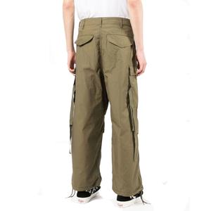 Pantalones Cargo de Pierna Ancha para Hombre, 100% Algodón Sin Elasticidad, Estilo Urbano - Product Image 4