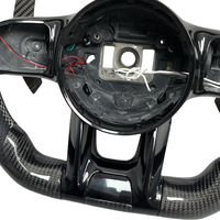 Volant en cuir véritable et fibre de carbone pour Mercedes Benz AMG Classe C GLK CLS S63 S65 C200 C63 E63 E43 W204 W205 W176 W213
