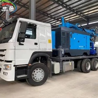 Machine de forage de puits d'eau à moteur diesel Hardrock 300m, haute qualité, faible coût d'entretien