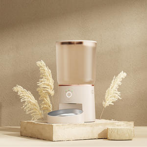 Pemberi makan hewan peliharaan pintar baru mangkuk makanan anjing kucing otomatis bulat kecil dengan kontrol WiFi - Product Image 3