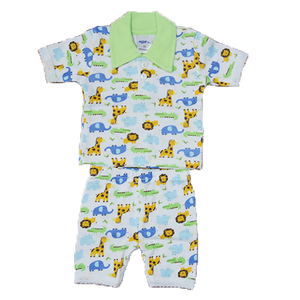 Vêtements pour Garçon fille Ensembles Bambin <span class=keywords><strong>Polo</strong></span> Chemise Et Pantalon Short D'été Décontracté Dessin Animé bébé Vêtements - Product Image 1