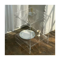 Table basse contemporaine en acrylique de haute qualité pour la vente en gros