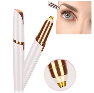 Mini recortador de cejas eléctrico, maquillaje, depiladora de cejas indolora para mujeres, afeitadora, maquinillas de afeitar, removedor de vello Facial portátil