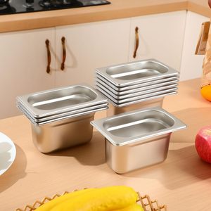 Forma antiinterferencias Estilo europeo Gastronorm Pan Grado alimenticio Hotel Cocina Buffet Bandeja Contenedor de alimentos Acero inoxidable 1/4 Gn Pan - Product Image 4