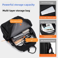 Sac à dos pour ordinateur portable de grande capacité, simple et décontracté, pour hommes, pour les voyages d'affaires