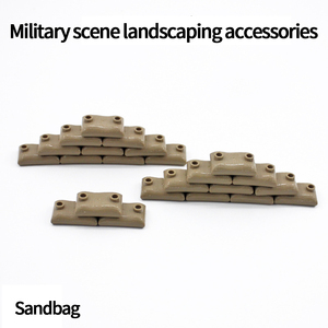 Mini accessoires de la Seconde Guerre mondiale, soldats, scène de rue militaire, terrain d'entraînement, sac de sable, forteresse, armes, ensembles de blocs de construction, jouets, cadeaux - Product Image 3