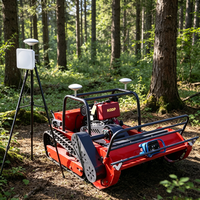 Tondeuse à gazon sur chenilles Aiweiya 1200S avec GPS intégré, zéro-turn, tout-terrain, capacité de montée maximale de 55 degrés, moteur diesel 459CC, 850W