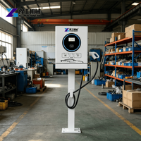 Chargeur vertical DC 150 kW pour véhicules électriques avec deux ports de charge et composants PLC essentiels pour les aires de repos autoroutières