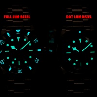 Montres de luxe pour hommes Cronos 37 mm Diver BB54 Vintage Automatique Boîtier en acier inoxydable Lunette en aluminium Fermoir papillon Mode Décontracté