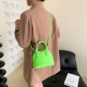 Vente en Gros Nouveaux Sacs à Main Tendance Forme Coque en Feutre Couleur Pure, Sacs Portés Épaule/Épaule pour Femmes, Motif Crocodile - Product Image 5