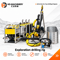 Plateforme de Forage Portable HDF1000D – Machine de Forage Hydraulique de Type Divisé, Profondeur 1000m, Couple 1000Nm