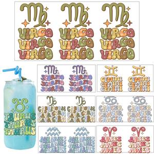 Get Catalog <strong>Zodiac</strong> Sign Theme Wholesale Stock Waterproof 16oz Tumbler Decal Transfer Print Snow Globe Uvdtf Uv Dtf Cup Wrap - Product Image 1