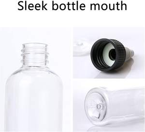 Bouteille de voyage vide en plastique, récipient Transparent, d'une Lotion, à presser, 100ml, 10 pièces - Product Image 4