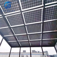 Support de véranda solaire en vente chaude, système de support de serre solaire galvanisé à chaud, structure de support haute résistance