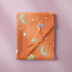 Nueva <span class=keywords><strong>Tela</strong></span> de Popelina de Algodón Estampada con Diseño de Luna y Estrellas, Ecológica, Ligera y Orgánica para Vestidos de Mujer y Niña - Product Image 4