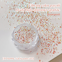 Missgooey Paillettes à bulles pour ongles en gros, Paillettes 3D effet œil de poisson irisées en vrac pour décoration d'ongles en gel, OEM