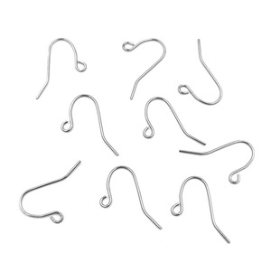 Crochets d'oreille en forme de U en acier inoxydable pour la fabrication de boucles d'oreilles, accessoires de bijouterie unisexes, accessoires de bricolage, design simple H1117 - Product Image 4