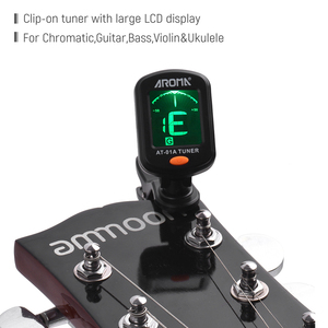 2020 fábrica <span class=keywords><strong>de</strong></span> <span class=keywords><strong>Aroma</strong></span> AT-01A <span class=keywords><strong>guitarra</strong></span> sintonizador Clip-Clip Digital sintonizador electrónico acústica con pantalla LCD sintonizador para <span class=keywords><strong>guitarra</strong></span> bass - Product Image 2