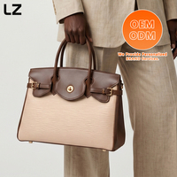 Sacs fourre-tout en cuir véritable LZ pour femmes, sac à bandoulière minimaliste élégant, sac de travail, sac de bureau, sac de voyage, design luxueux