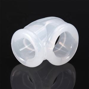 Silicone & TPE Mâle Triple Cock Ring Extensible Vibrant Sex Toys pour Hommes Aide à Retarder l'Éjaculation - Product Image 4