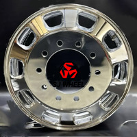 Jantes de camion personnalisées SJ Rims 22,5 24,5 pouces 10 trous en aluminium chromé pour camions légers Volvo Scania