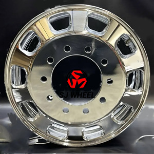 Jantes de camion personnalisées SJ Rims 22,5 24,5 pouces 10 trous en aluminium chromé pour camions légers Volvo <span class=keywords><strong>Scania</strong></span> - Product Image 2