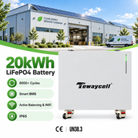 Batterie LiFePO4 basse tension haute capacité 400AH 628AH 314AH 51.2V 20KWH 30KWH, compatible avec le stockage d'énergie domestique en parallèle