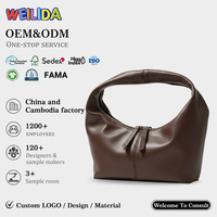 Sac à main demi-lune décontracté en PU souple avec fermeture éclair pour femme, sac hobo à poignée supérieure, sac à main mignon pour usage quotidien