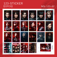 22 autocollants Kpop Idol BT, FELIX, HAN, TW, KATSEYE, STR, BABY, autocollants créatifs DIY, cadeau pour les fans