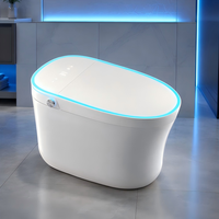 WC intelligent haut de gamme, design luxueux, monobloc, bidet électrique, toilette intelligente pour la construction de maisons neuves
