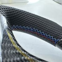 Volant en fibre de carbone véritable de haute qualité avec triple couture et bande décorative pour BMW M3 E46 - Vente flash RPPF